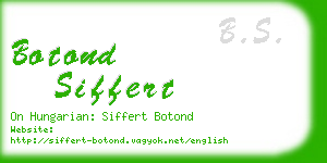 botond siffert business card